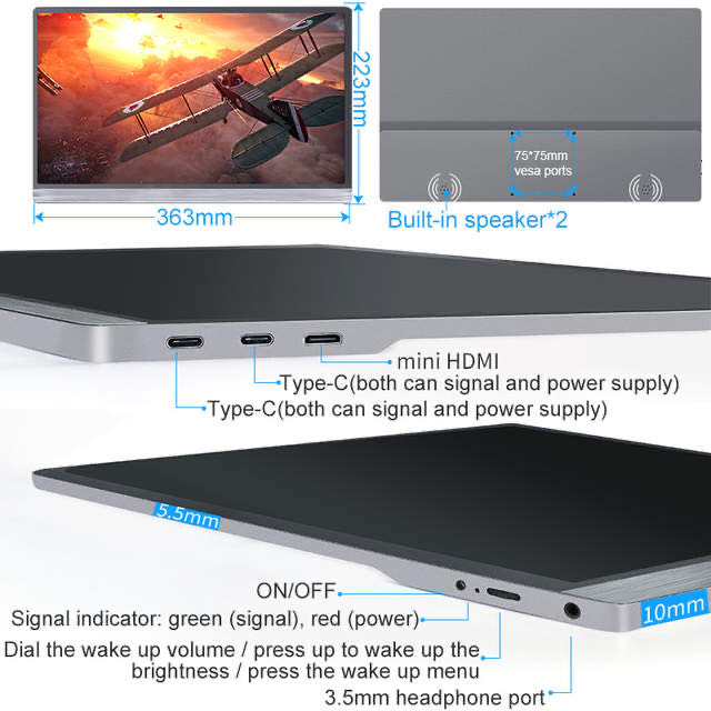 15.6 inç Endüstriyel LCD Ekranı TFT LCD Kapasitatif Dokunmatik Ekran 1920*RGB*1080 0