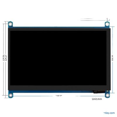 satın al 24 BIT RGB Raspberry PI TFT Ekran LCD Ekran 7 Inch 1024x600 ODM OEM online manufacture