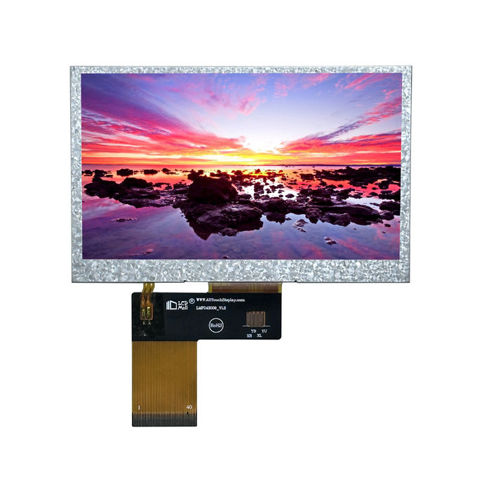 4.3" TFT Transmissive 480x272 280nits IPS Cam RGB 4.3 Inch LCD Ekran OEM/ODM PCAB/CPT/RTP ile 0