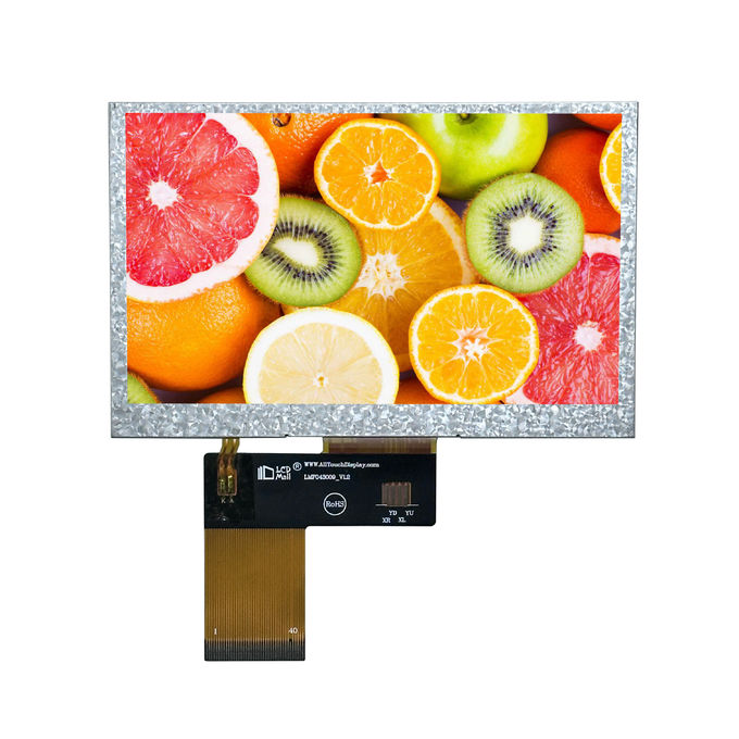 4.3" TFT Transmissive 480x272 280nits IPS Cam RGB 4.3 Inch LCD Ekran OEM/ODM PCAB/CPT/RTP ile 1