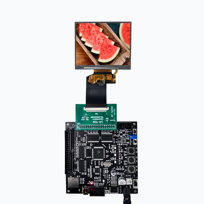 LCD Mall 3.5 inç Özel Dokunmatik Panel TFT LCD Modülü -20°C~70°C İşleme Sıcaklığı Endüstriyel için 54pin 0