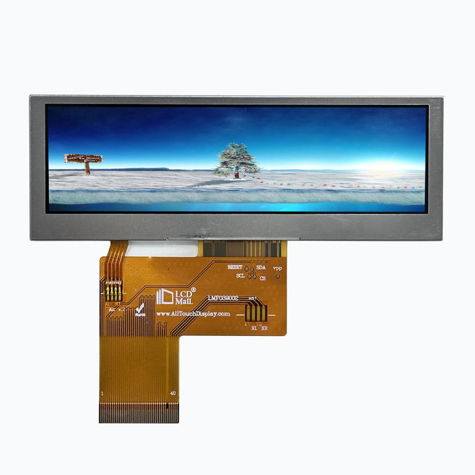 ILI6485D Sürücü IC 3.9 Inch WQVGA LCD Dokunmatik Modülü Özel Dokunmatik Panel 650cd/m2 Parlaklık 0
