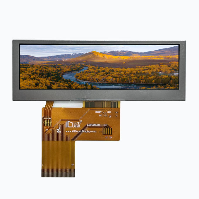 480x128 RGB TFT Transmissive LCD Modülü 3.9 Inch WQVGA Ekranı ve 10 Chip White LED Arkaplan Işığı ile 1
