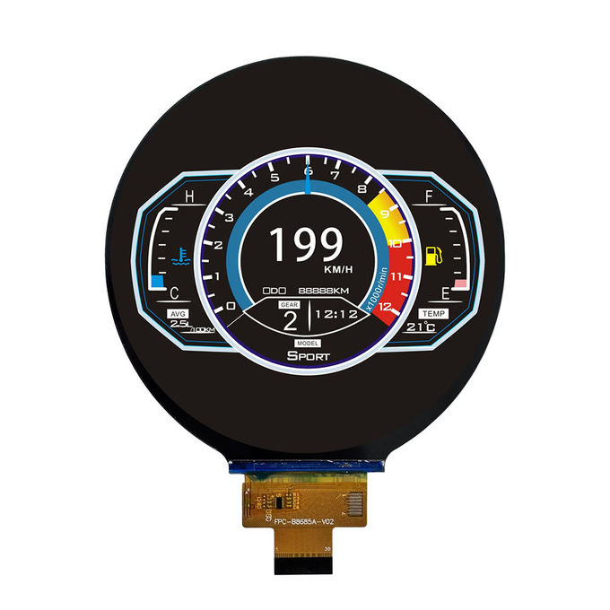 5S2P FPC Bağlantısı VF 30±1.2V IF 40mA ile Yüksek Dayanıklı TFT LCD Modülü 0